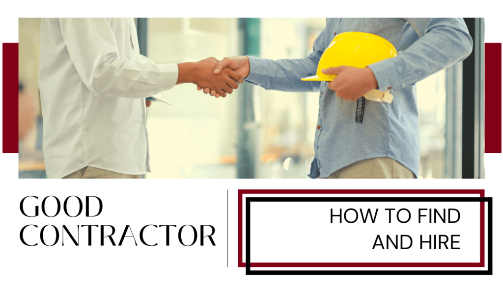 How to Find and Hire a Good Contractor - Article Banner